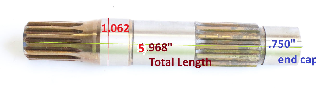 PARKER ­-­ SA019004-036 ­-­ 110A SHAFT 13T STAINLESS STEEL