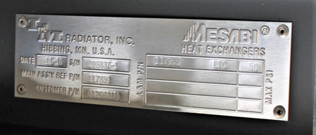 L&M RADIATOR INC. (WABTEC) ­-­ 117859 ­-­ RADIATOR