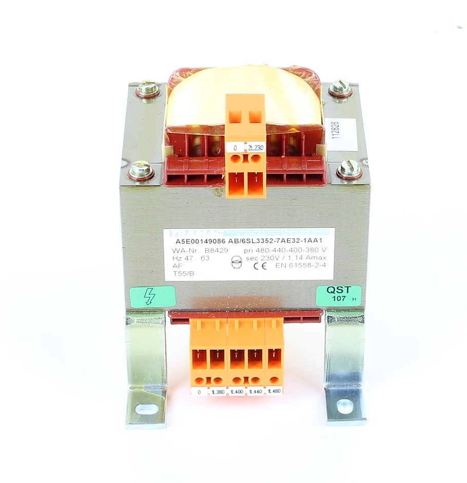 SIEMENS ­-­ 6SL3352-7AE32-1AA1 ­-­ TRANSFORMER 480-440-400-380 / 230V 1.14A