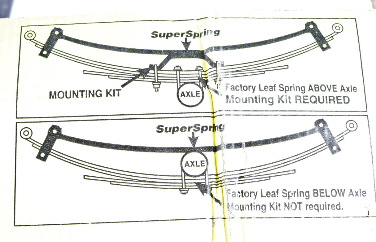 SUPERSPRINGS INT ­-­ SSA8 ­-­ AUXILLARY LEAF SPRING - SILVER 44X3X.447