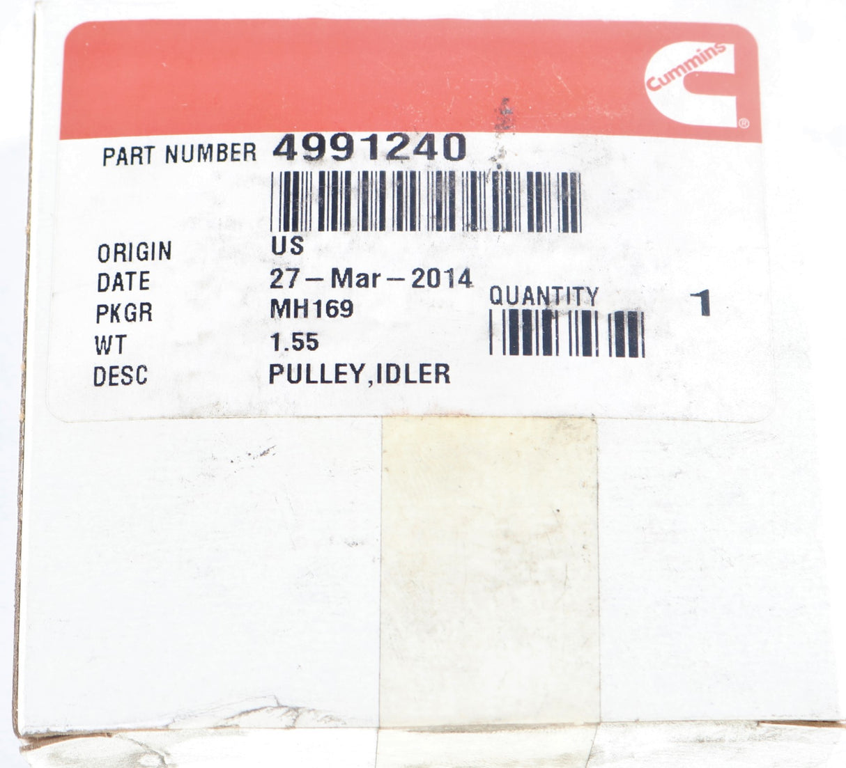 CUMMINS ­-­ 4991240 ­-­ IDLER PULLEY FOR TIER 3 AUTO 6.7L B ENGINE