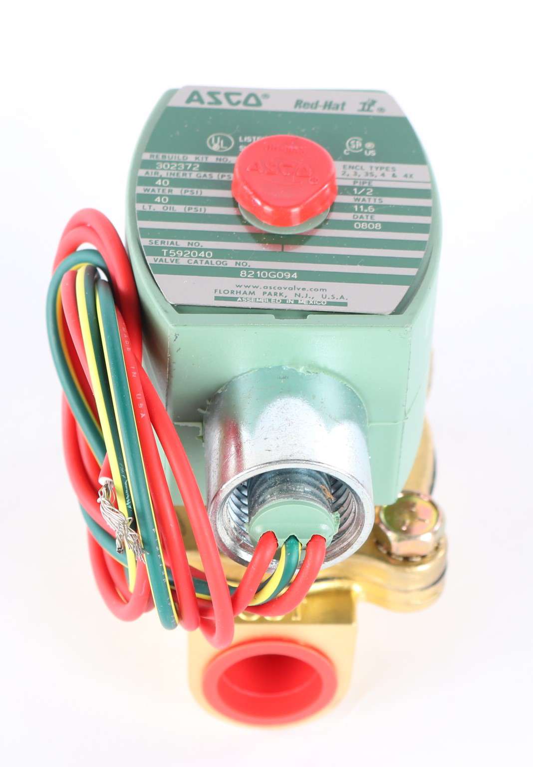 EMERSON - ASCO / JOUCOMATIC / REDHAT ­-­ 8210G094V ­-­ SOLENOID VALVE 12VDC