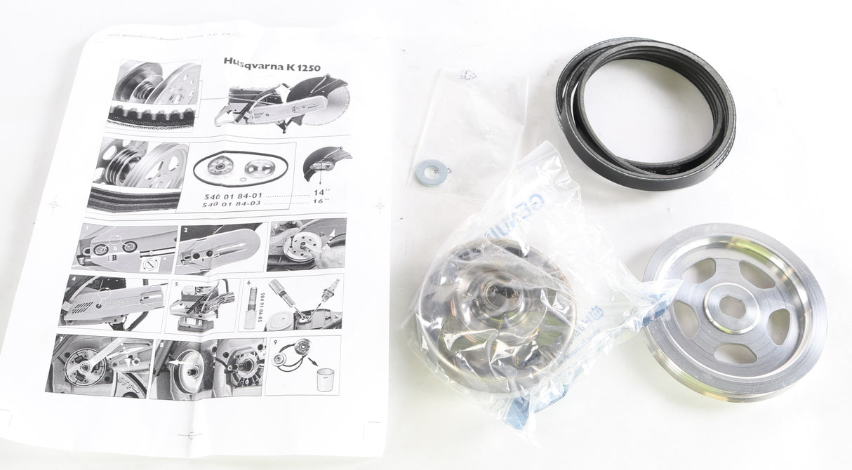 HUSQVARNA ­-­ 540018401 ­-­ Belt POLY-V ASSY K1250 14"