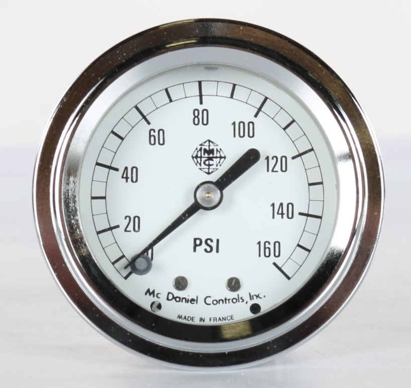 MCDANIEL CONTROLS INC. ­-­ TEU-1/4 ­-­ GAUGE-MECHANICAL AIR PRESS 0-160PSI 1/4in NPT