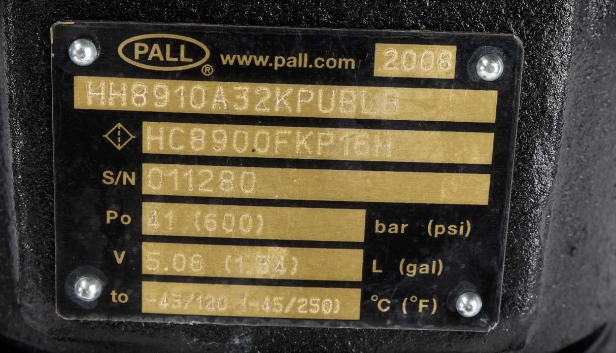 PALL ­-­ HH8910A32KPUBLB ­-­ HYDRAULIC FILTER