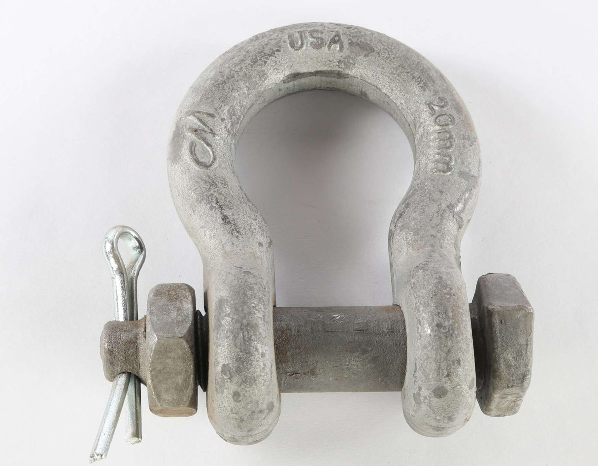 COLUMBUS-MCKINNON [CM] ­-­ M852AG ­-­ ANCHOR SHACKLE - GALVANIZED 3/4in NUT-BOLT-COTTER