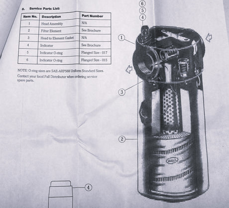 PALL ­-­ HH7500A16KPRWBL ­-­ HOUSING AND FILTER ASM