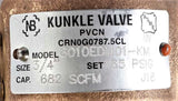 EMERSON - KUNKLE VALVE/CASH ­-­ 6010EDM01-KM-165 ­-­ PRESSURE RELIEF VALVE 3/4 MNPT 165 PSIG