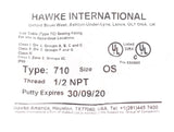 HAWKE INTERNATIONAL  ­-­ 710-OS-1/2NPT ­-­ ELECTRICAL CABLE GLAND 1/2in NPT