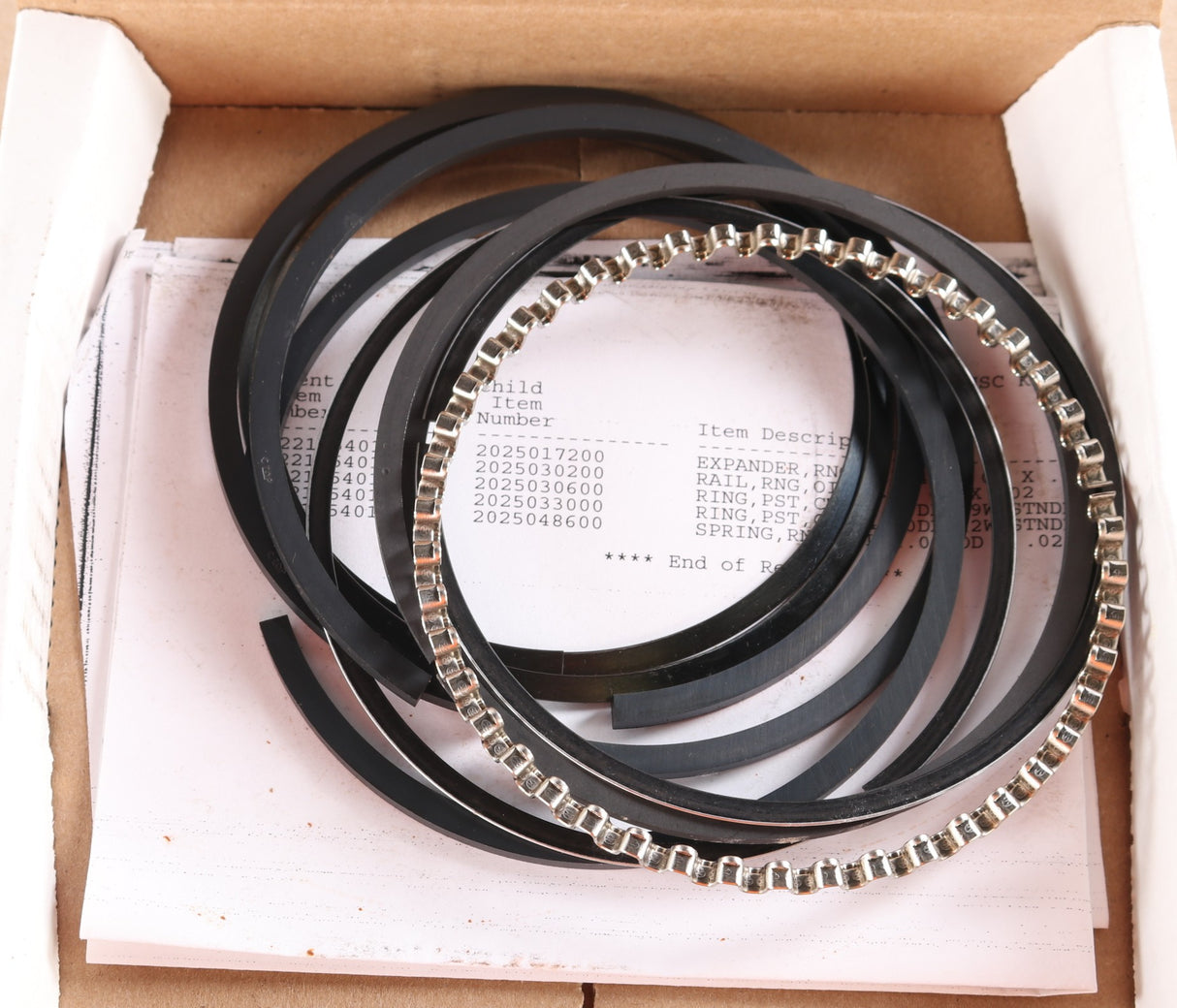 QUINCY COMPRESSOR ­-­ 2022115401 ­-­ PISTON RING SET - 8170 STANDARD SIZE