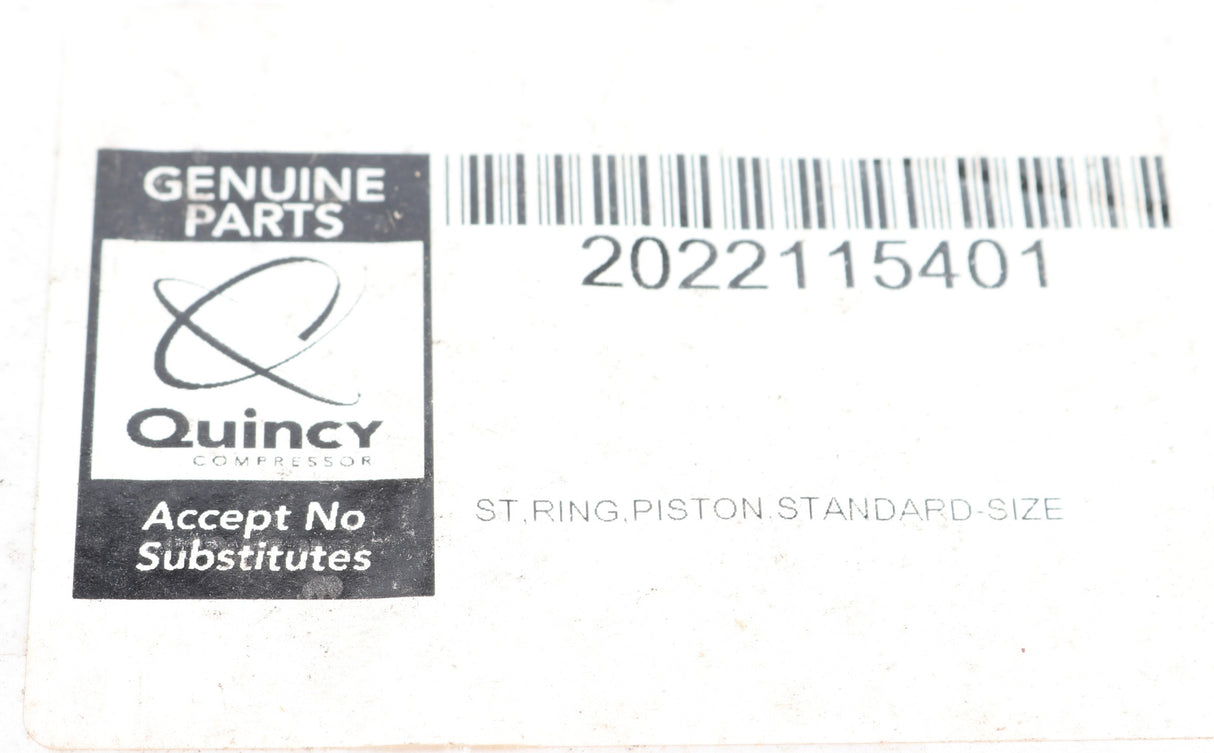 QUINCY COMPRESSOR ­-­ 2022115401 ­-­ PISTON RING SET - 8170 STANDARD SIZE