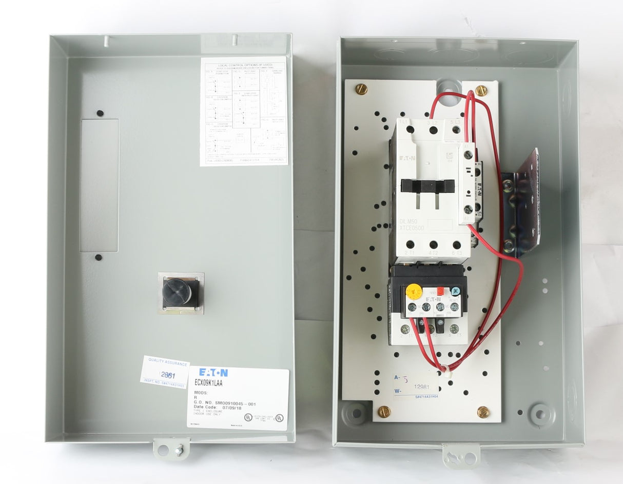 CUTLER HAMMER  ­-­ ECX09K1LAA-R ­-­ MOTOR STARTERR - ENCLOSED