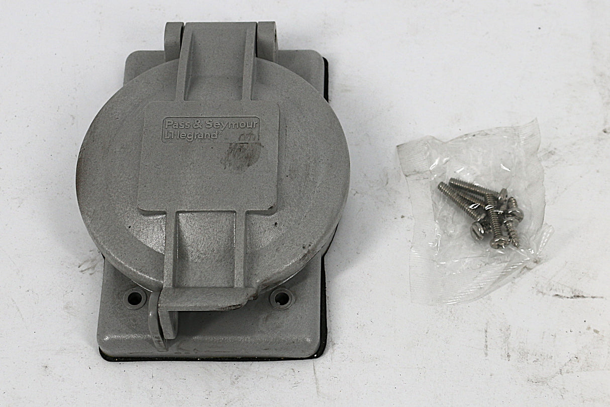 PASS & SEYMOUR ­-­ WPG-2 ­-­ COVER PLATE - ELECT RECEPTICLE HINGED