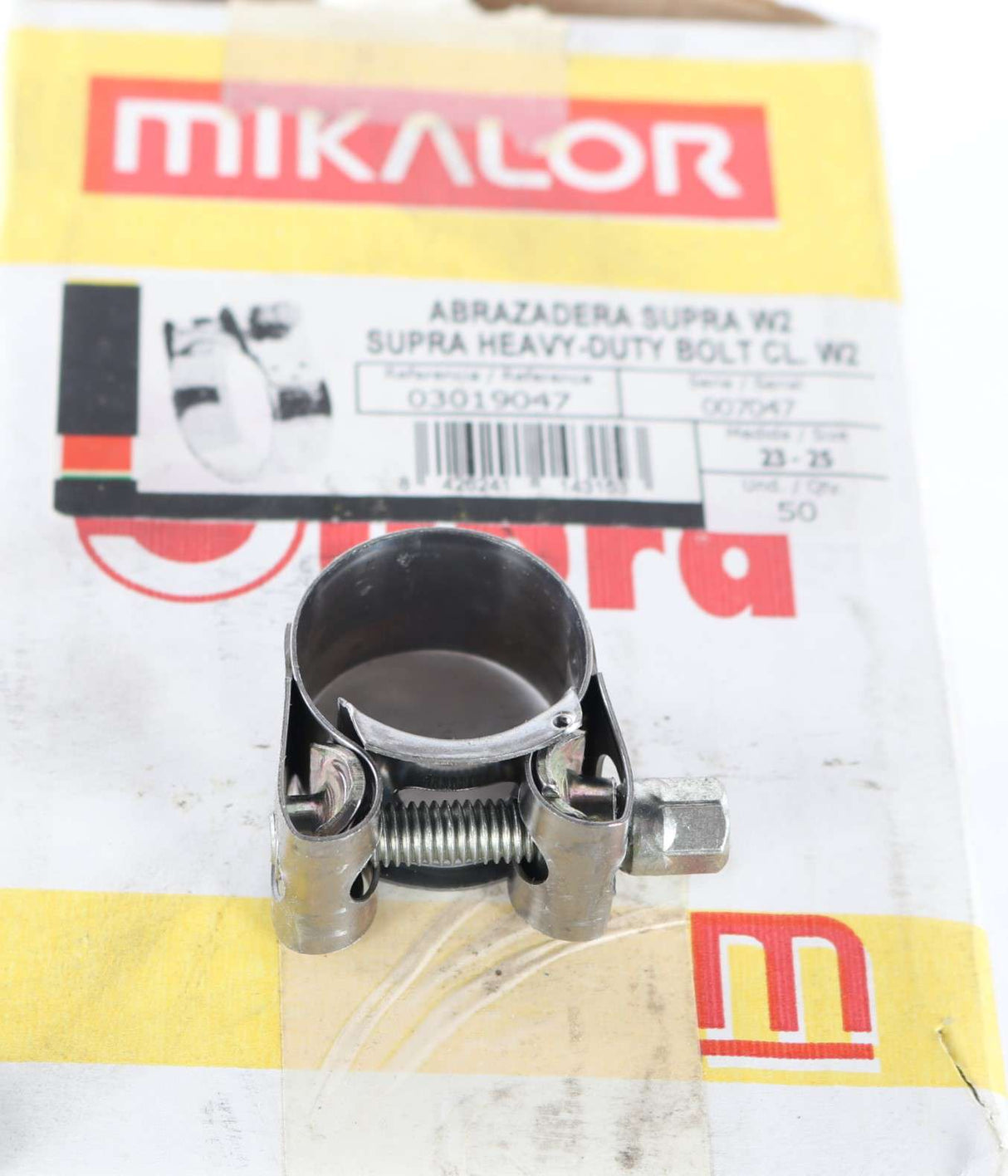 MIKALOR ­-­ 03019047 ­-­ CLAMP-HOSE 23-25mm DIA W/SCREW