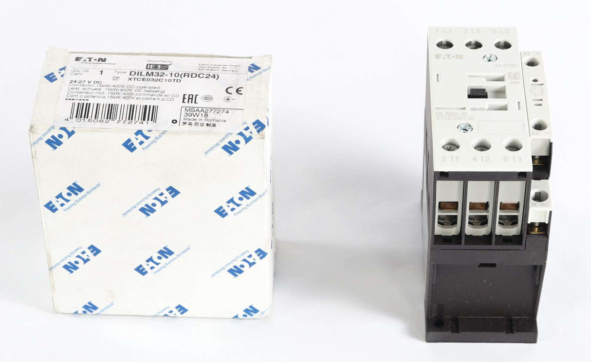 MOELLER ELECTRIC   ­-­ XTCE032C10TD ­-­ DILM32-10 CONTACTOR 15KW 400V DC