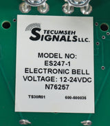 TECUMSEH SIGNALS ­-­ ES247-1 ­-­ 12-24VDC ELECTRONIC BELL 90DBA