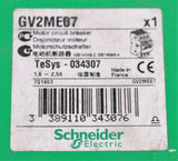 SCHNEIDER ELECTRIC ­-­ GV2ME07 ­-­ CIRCUIT BREAKER - ADJUSTABLE 1.6-2.5A 3P