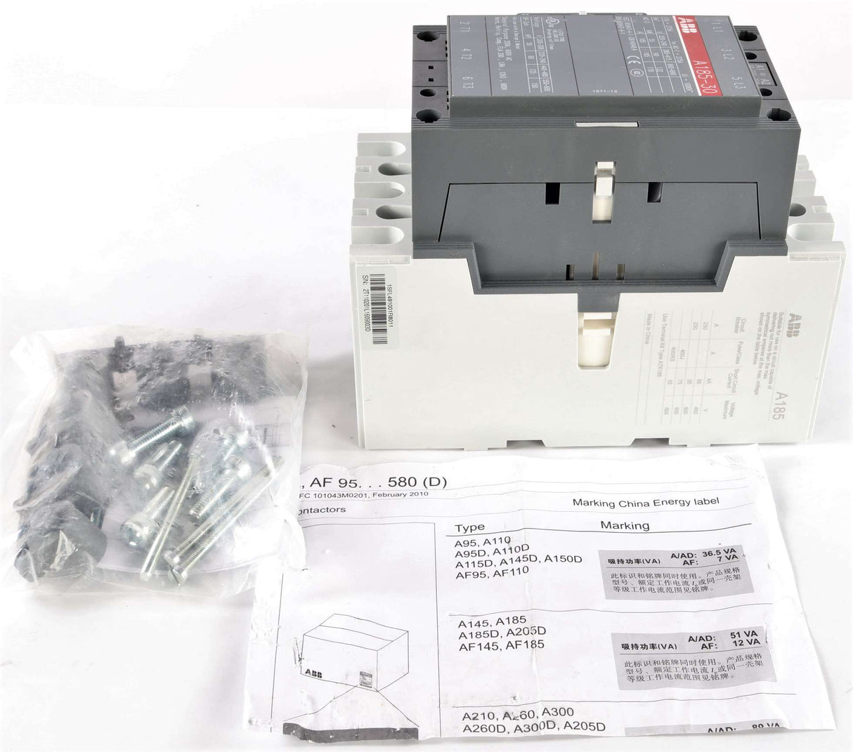 ABB ­-­ 1SFL491001R8011 ­-­ CONTACTOR 3P + AUX