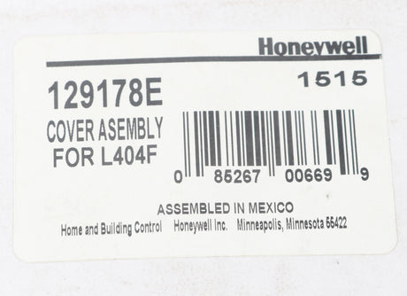 HONEYWELL - 129178E - THERMOPLASTIC COVER