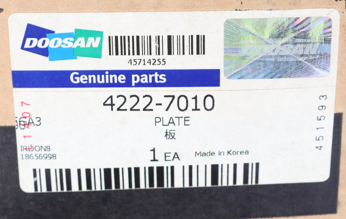 DOOSAN ­-­ 4222-7010 ­-­ PLATE