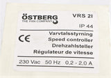 H. OSTBERG AB ­-­ VRS-2-I ­-­ FAN SPEED CONTROLLER RECESSED 230VAC 50Hz 2A IP44