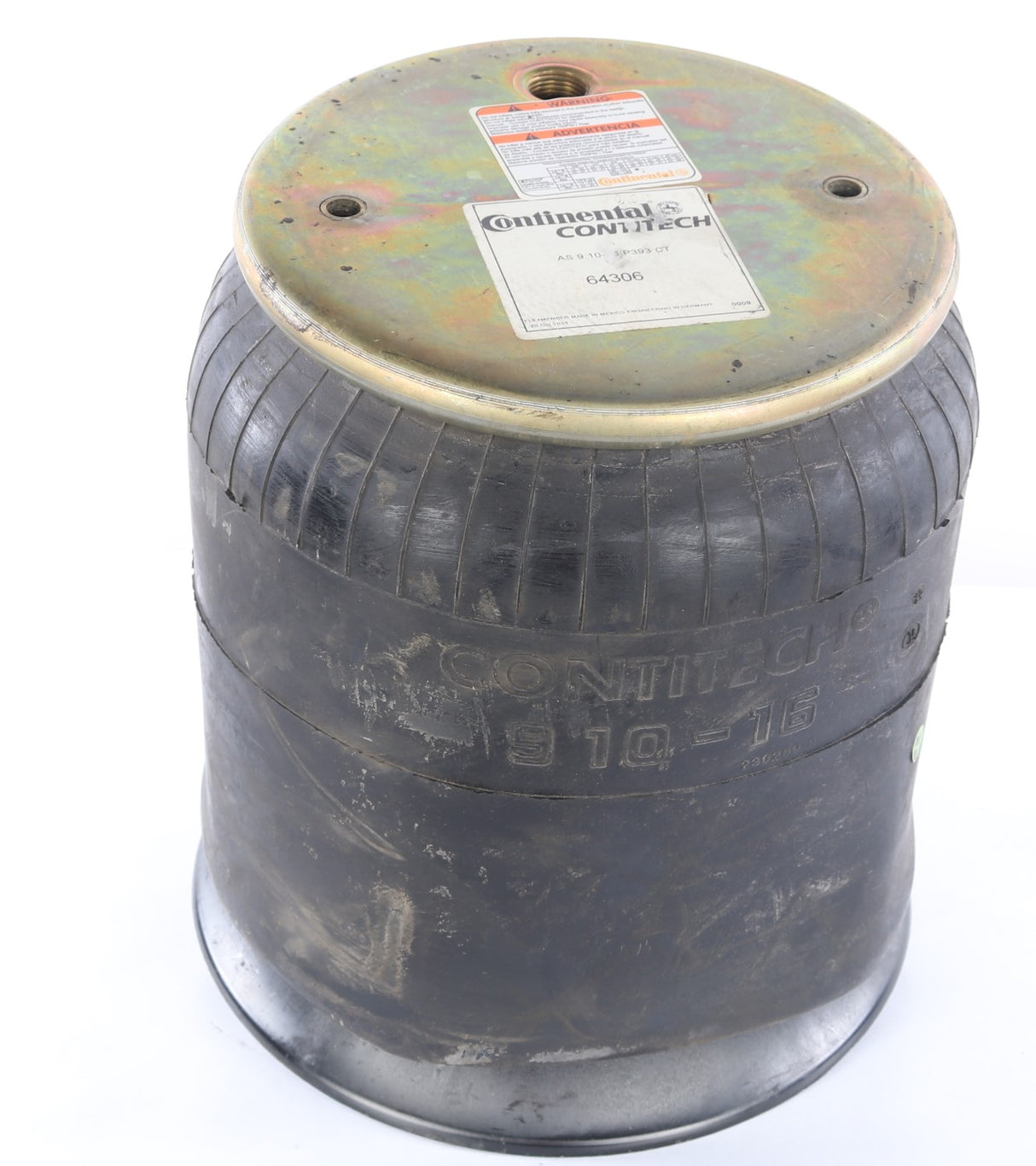 CONTINENTAL AG - CONTITECH/ELITE/GOODYEAR/ROULUNDS ­-­ 64306 ­-­ AIR SPRING 9 10-16 P 393