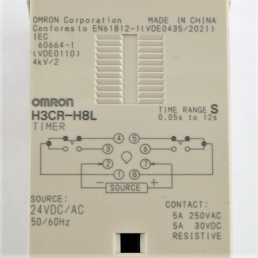 OMRON ­-­ H3CR-H8L-24AC/DC-S ­-­ TIMER - SECONDS 24V AC/DC