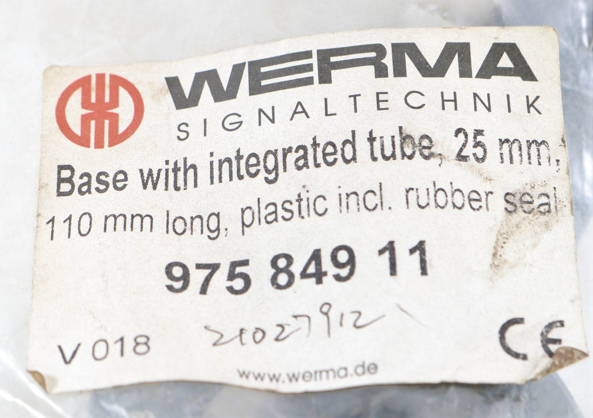 WERMA ­-­ 975.849.11 ­-­ MOUNTING BASE W/INTEGRAL TUBE