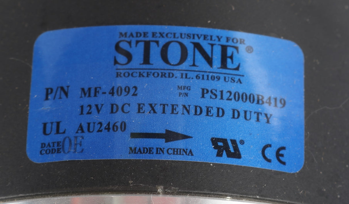 STONE HYDRAULIC ­-­ MF-4092 ­-­ ELECTRIC MOTOR 12VDC 1.8kW EXTENDED DUTY