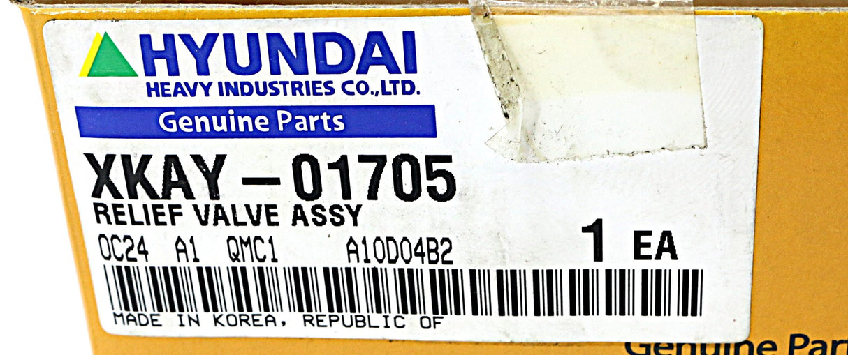 HYUNDAI ­-­ XKAY-01705 ­-­ VALVE ASM-RELIEF