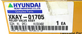 HYUNDAI ­-­ XKAY-01705 ­-­ VALVE ASM-RELIEF