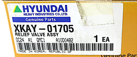 HYUNDAI ­-­ XKAY-01705 ­-­ VALVE ASM-RELIEF