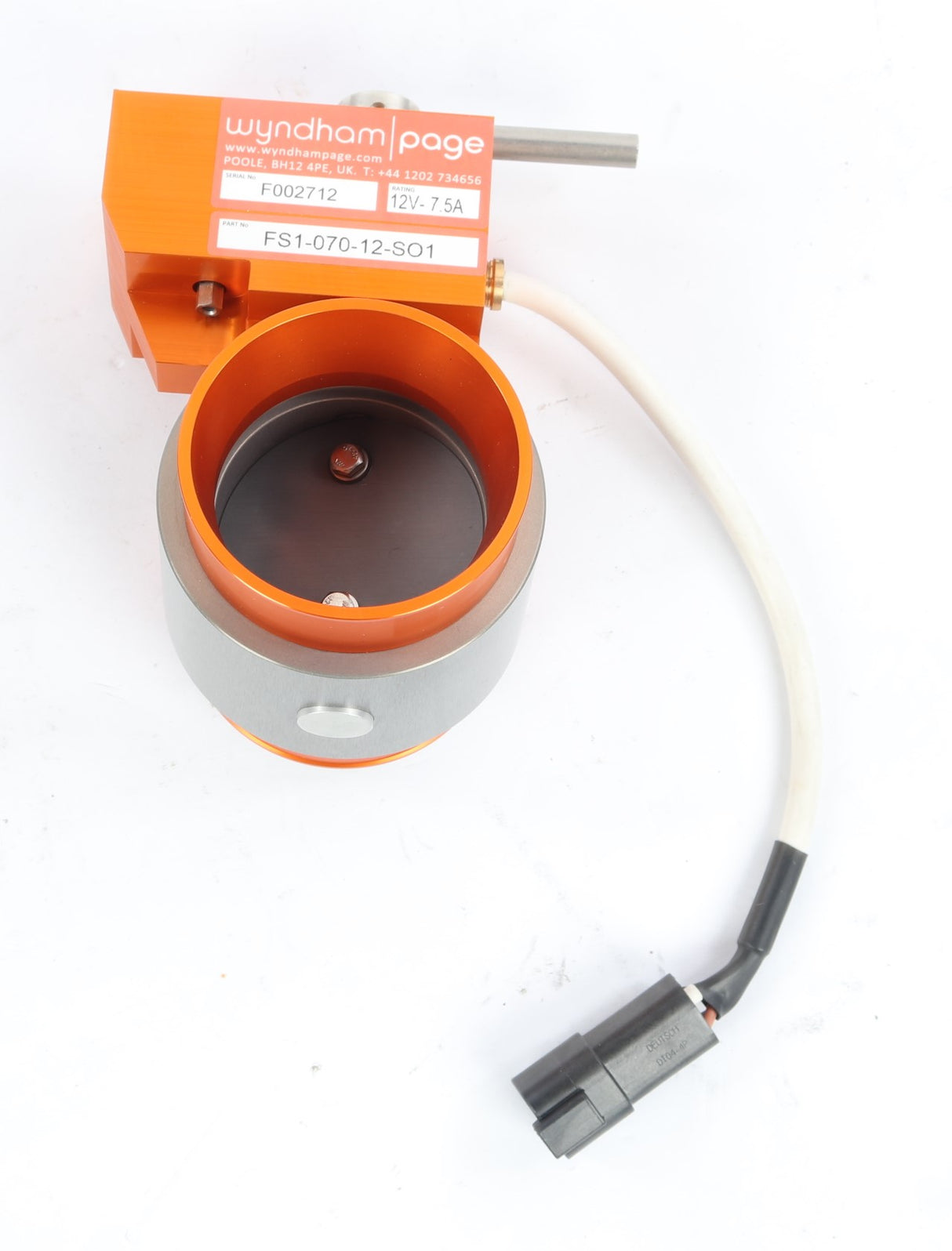 WYNDHAM PAGE ­-­ FS1-070-12-S01 ­-­ SOLENOID BUTTERFLY VALVE-ENGINE EMERGENCY SHUTDOWN