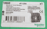 SCHNEIDER ELECTRIC ­-­ 18668 ­-­ CIRCUIT BREAKER 125A 4P B-CURVE