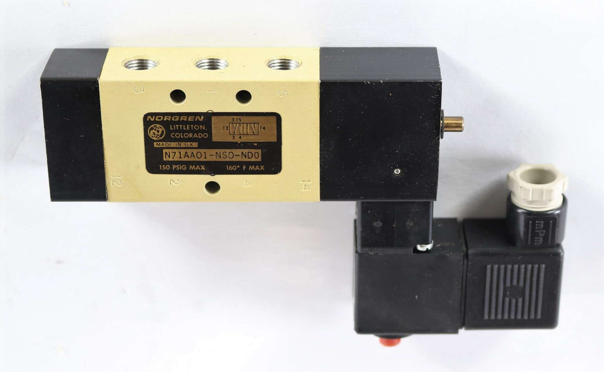 NORGREN ­-­ N71AAO1-NSO-NDO ­-­ PNEUMATIC SOLENOID VALVE 4-WAY 2-POS