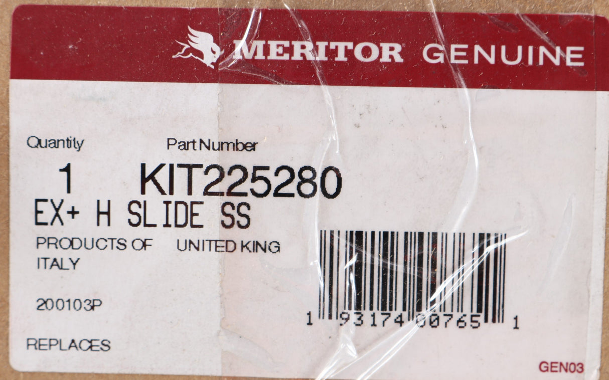 MERITOR  ­-­ KIT225280 ­-­ EX+ H SLIDE SS PIN AND BUSHING KIT