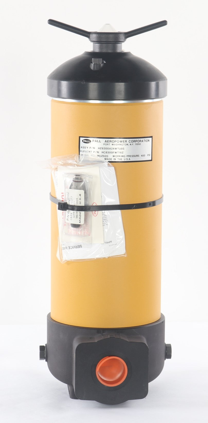 PALL ­-­ HZ8300A24WTUBS ­-­ HYDRAULIC FILTER ASM - WATER REMOVAL 400psi