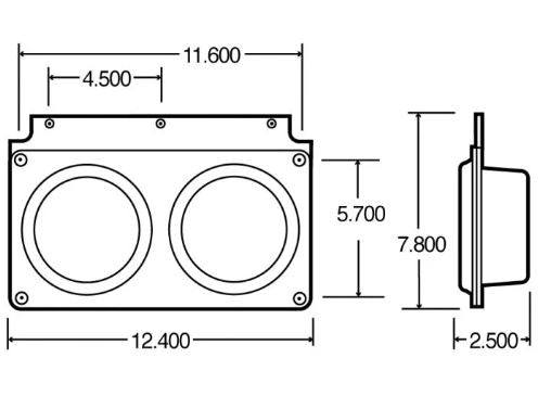 TRUCK-LITE ­-­ 40755 ­-­ BACK-UP & S/T/T LIGHT MODULE  RIGHT HAND SIDE  12V