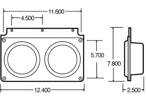 TRUCK-LITE ­-­ 40754 ­-­ BACK UP & S|T|T LIGHT MODULE  LEFT HAND SIDE  12V