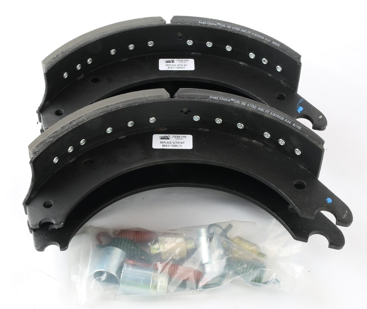 ROAD CHOICE ­-­ BKE4715QHD23 ­-­ BRAKE SHOE KIT MAJOR 16.5X6 QP - REMAN