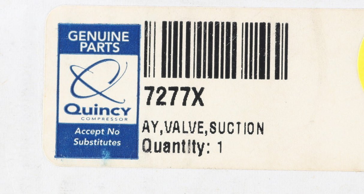 QUINCY COMPRESSOR ­-­ 7277X ­-­ SUCTION VALVE ASSY