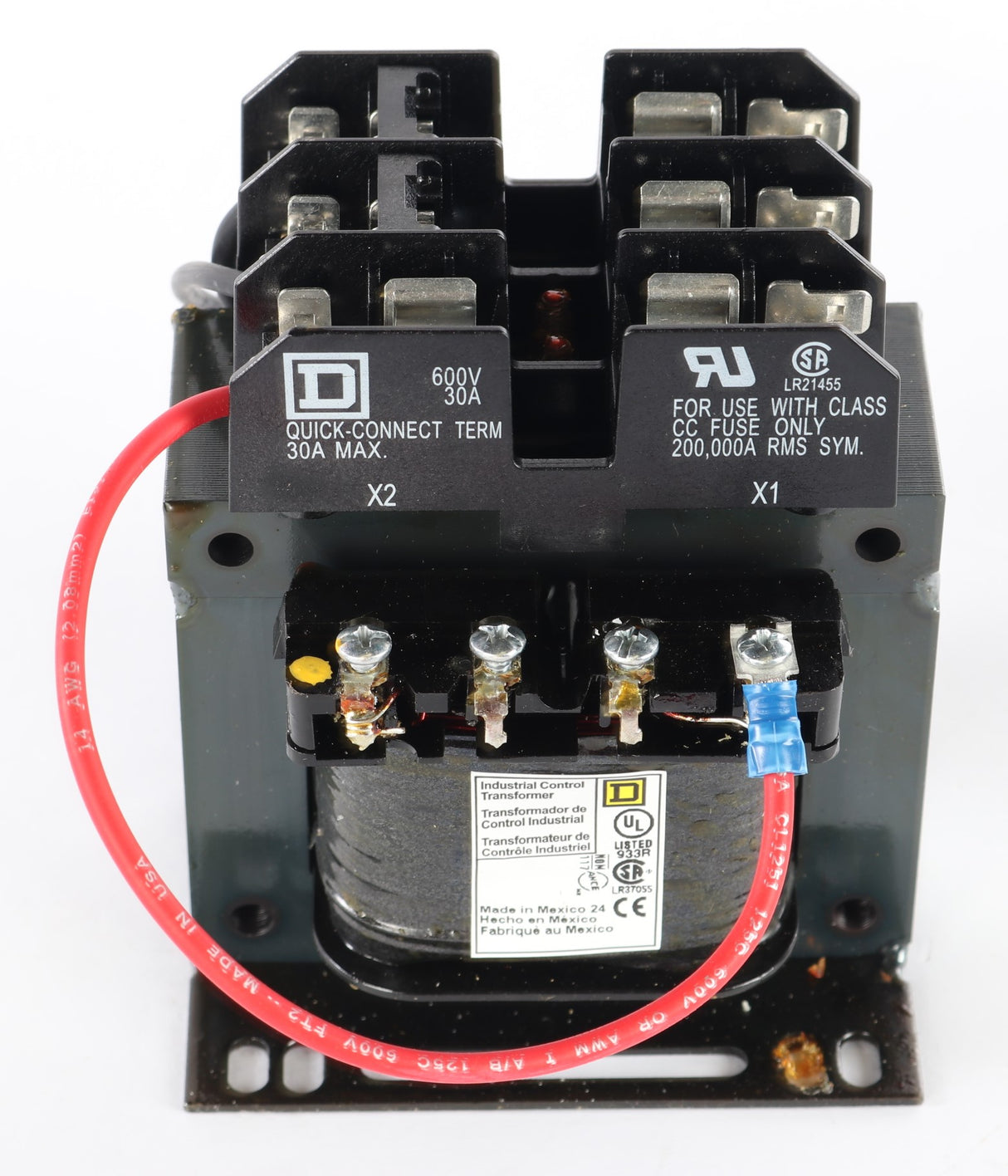 QUINCY COMPRESSOR ­-­ SQ9070TF150D20 ­-­ TRANSFORMER 150VA 208/230/460V PRIM 115V SEC FUSED