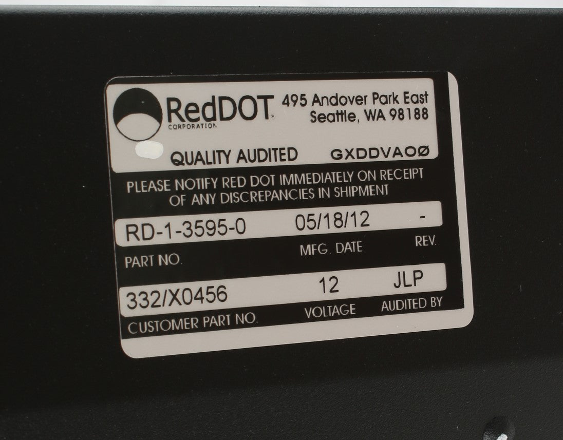 RED DOT ­-­ RD-1-3595-0 ­-­ HEATER ASM