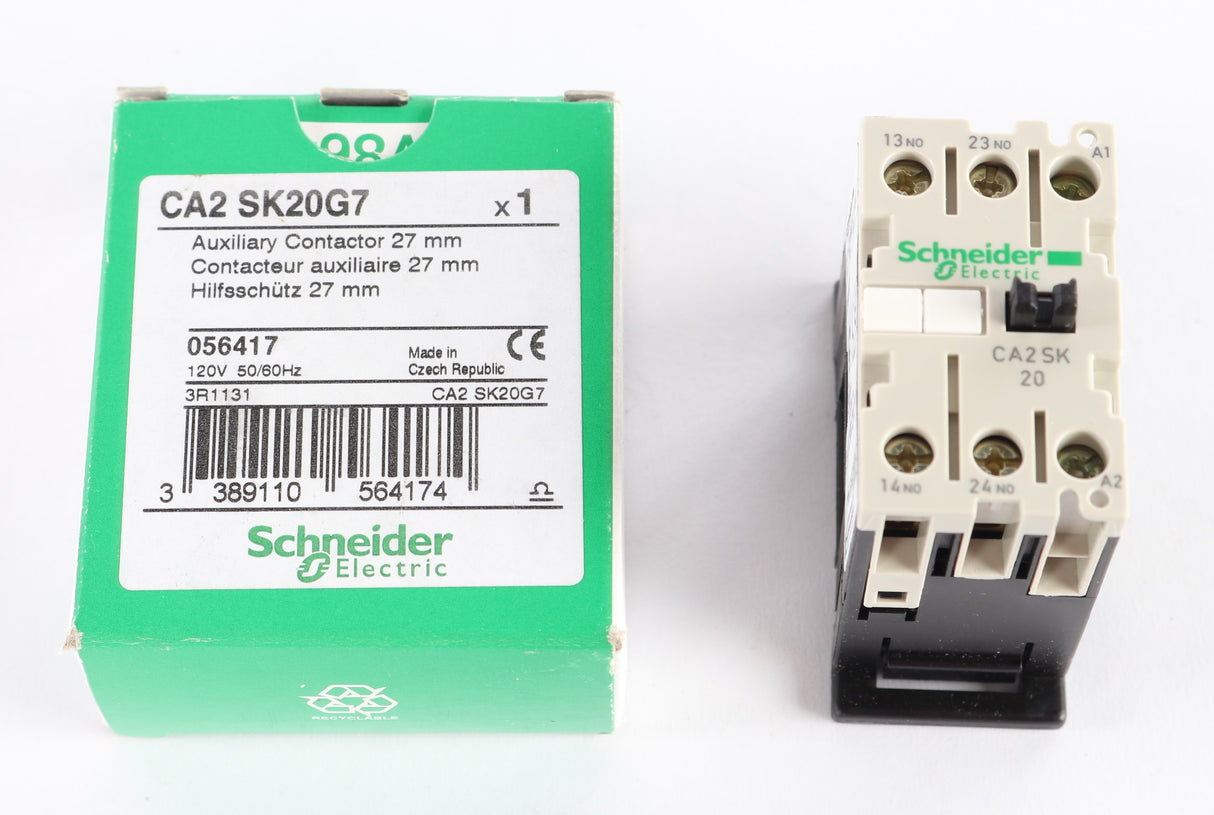 TELEMECANIQUE ­-­ CA2-SK20G7 ­-­ RELAY - 120V CONTROL 2-N.O.