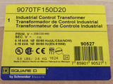 SCHNEIDER ELECTRIC ­-­ 9070TF150D20 ­-­ TRANSFORMER 150VA 208/230/460V PRIM 115V SEC FUSED