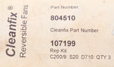 CLEANFIX ­-­ 107199 ­-­ KIT-ENGINE FAN REPAIR. 3 BLADE