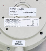 ZIEHL-ABEGG ­-­ 139539 ­-­ FAN ASSEMBLY 400/460V 50/60Hz 3PH