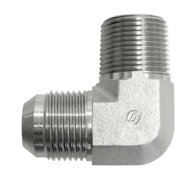 BRENNAN INDUSTRIES ­-­ 2501-04-02-FG ­-­ HYD ELBOW FITTING 1/4in MALE JIC 37° FLARE-NPTF