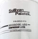 SULLIVAN-PALATEK ­-­ 00520-016 ­-­ MICROGLASS COMPRESSOR OIL FILTER