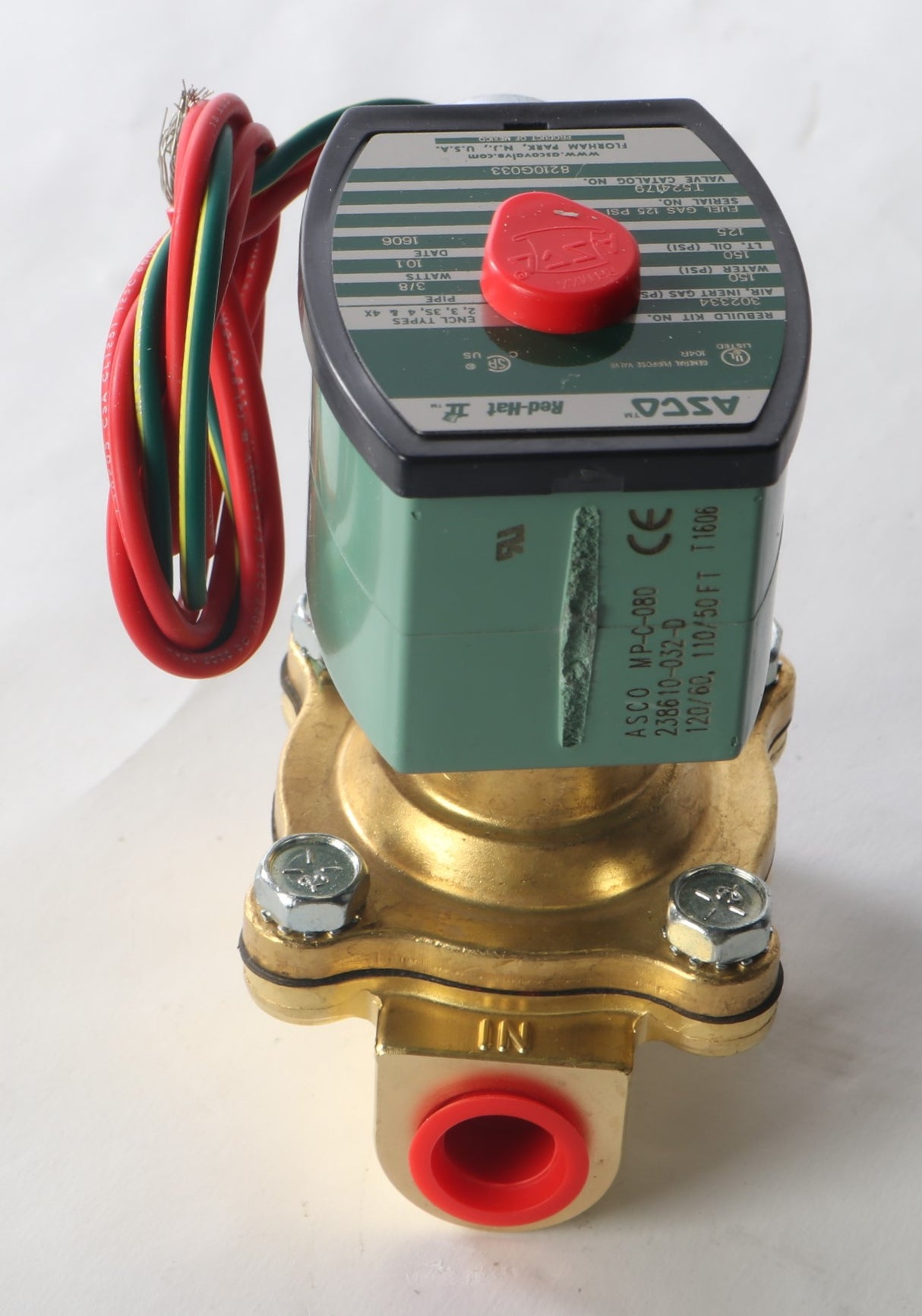 EMERSON - ASCO / JOUCOMATIC / REDHAT ­-­ 8210G033-120VAC ­-­ REDHAT II SOLENOID VALVE 3/8" NPT 120V AC